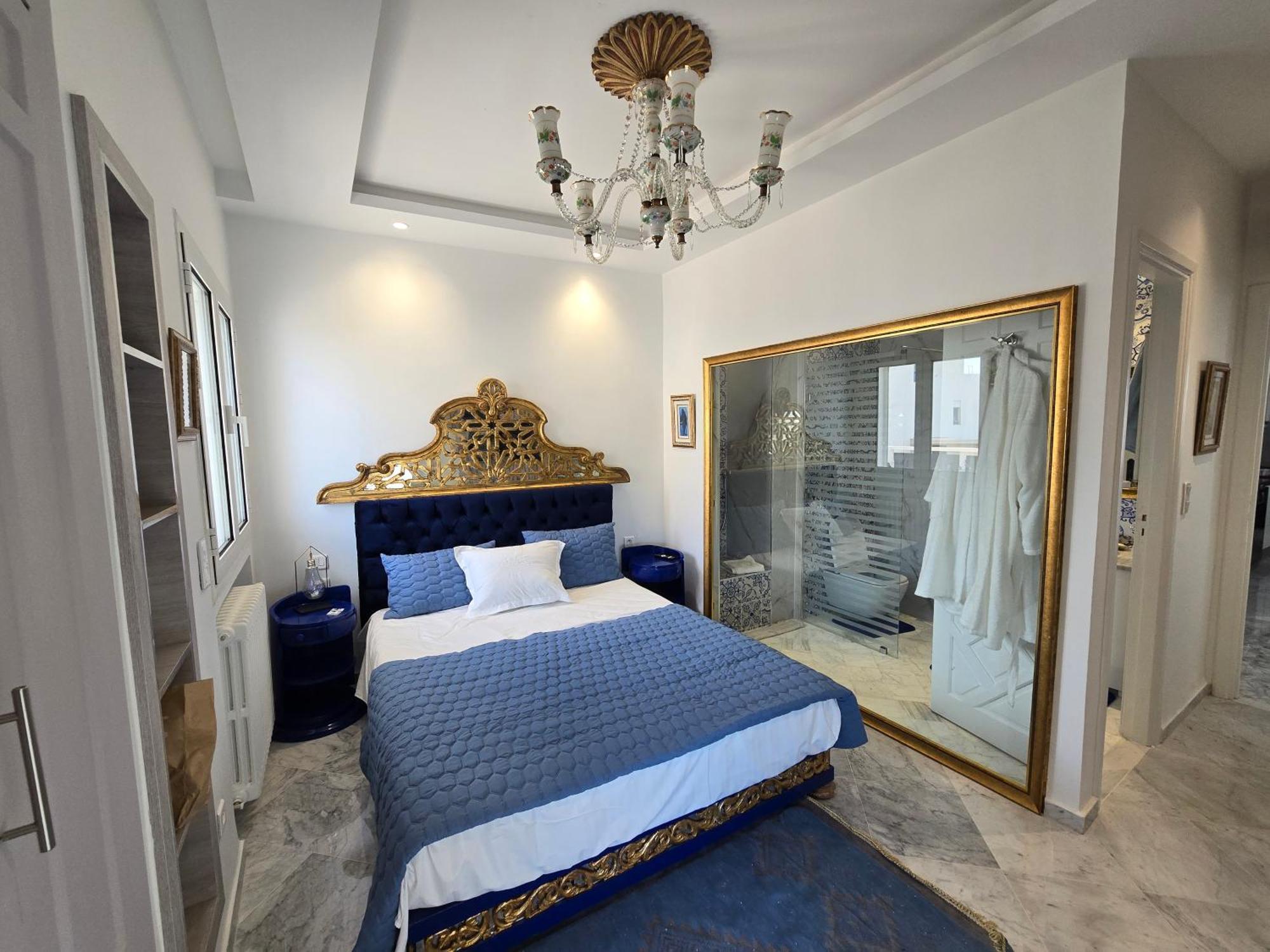 Ferienwohnung Luxurious Sea View With Private Beach In Gammarth, Marsa Exterior foto